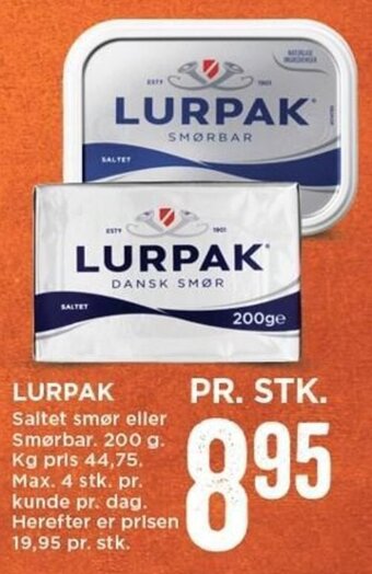 MENY Lurpak tilbud