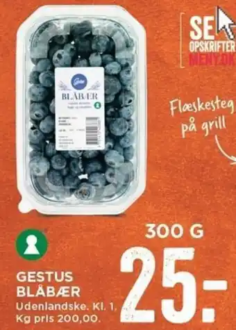 MENY Gestus Blåbær 300 g tilbud