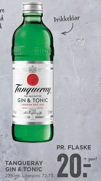 MENY Tanqueray Gin & Tonic 275 ml tilbud