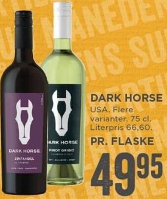 MENY Dark Horse 75 Cl tilbud