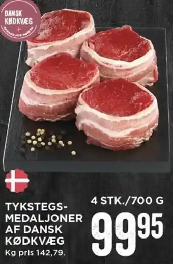 MENY Tykstegs Medaljoner Af Dansk Kødkvæg tilbud