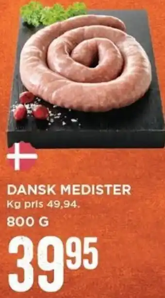 MENY Dansk Medister 800 g tilbud