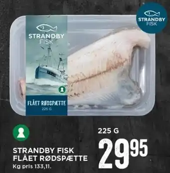 MENY Strandby Fisk Flåt Rødspætte 225 g tilbud