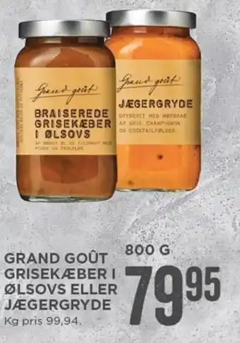 MENY Grand Gout Grisek Æber I Ølsovs Eller Jægergryde 800 g tilbud