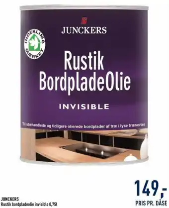 Junckers Rustik Bordpladeolie Invisible 0,75l