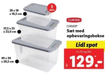 Lidl Sæt Med Opbevaringsbokse tilbud