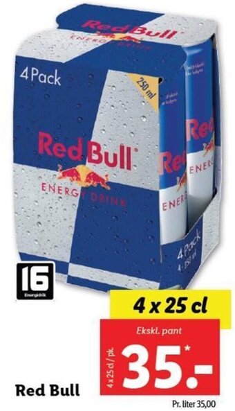 Lidl Red Bull tilbud