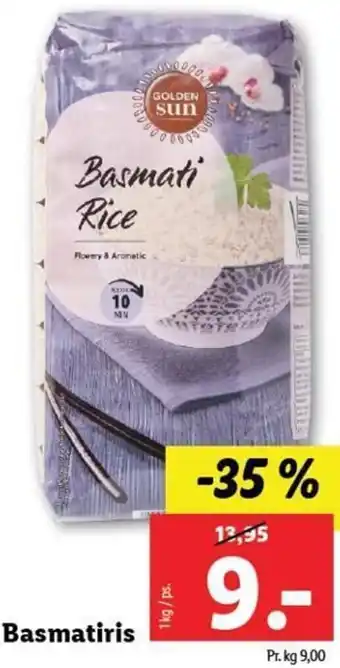 Lidl Basmatiris 1kg tilbud