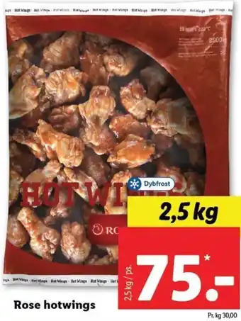 Lidl Rose Hotwings 2,5kg tilbud