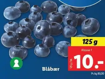 Lidl Blåbær 125g tilbud