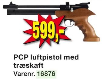 Harald Nyborg PCP luftpistol med træskaft tilbud
