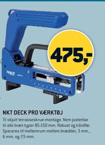 XL-BYG Nkt deck pro værktøj tilbud