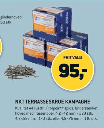 XL-BYG Nkt terrasseskrue kampagne tilbud