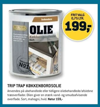 XL-BYG Trip trap køkkenbordsolie tilbud