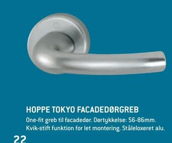XL-BYG Hoppe tokyo facadedørgreb tilbud