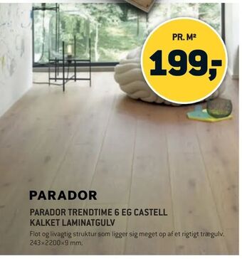 XL-BYG Parador trendtime 6 eg castell kalket laminatgulv tilbud