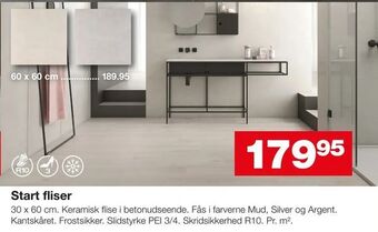 Bauhaus Start fliser tilbud