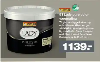 Bauhaus 9 l Lady pure color vægmaling tilbud