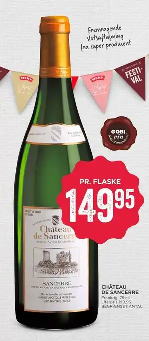 MENY Château de sancerre tilbud
