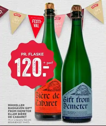 MENY Mikkeller baghaven gift from demeter eller bière de cabaret tilbud