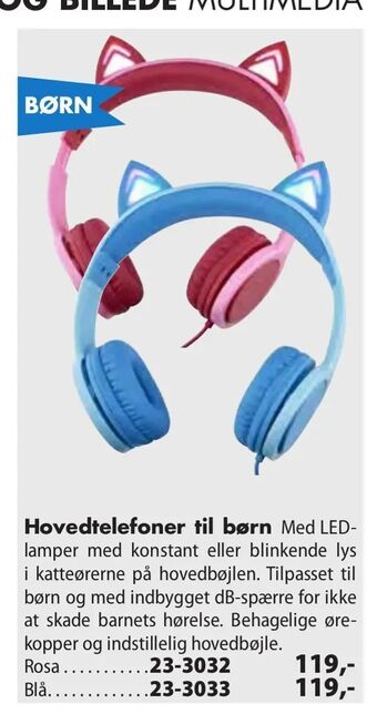 Biltema Hovedtelefoner til børn tilbud