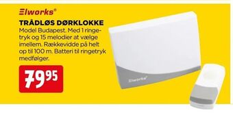 jem & fix Trådløs dørklokke tilbud