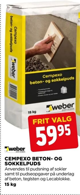 jem & fix Cempexo beton- og sokkelpuds tilbud