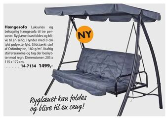 Biltema Hængesofa tilbud