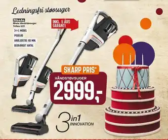 Skousen Miele håndstøvsuger Triflex HX1 tilbud