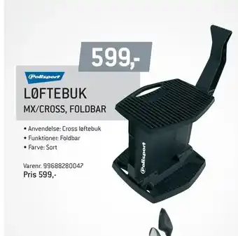 Løftebuk mx/cross, foldbar