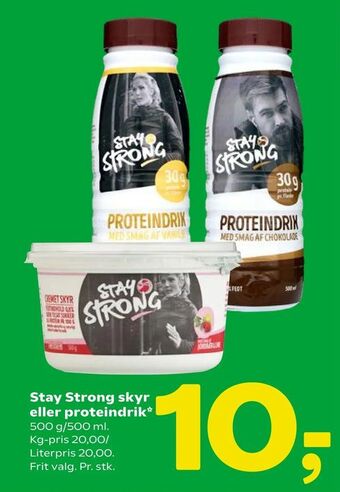 Coop 365 Stay Strong skyr eller proteindrik tilbud