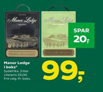 Coop 365 Manor Lodge i boks tilbud