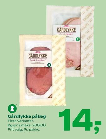 Coop 365 Gårdlykke pålæg tilbud