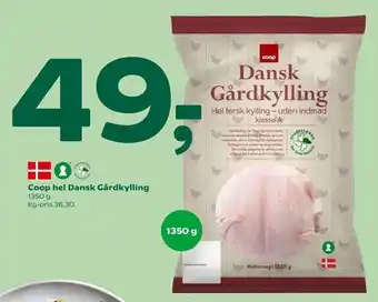Coop 365 Coop hel Dansk Gårdkylling tilbud