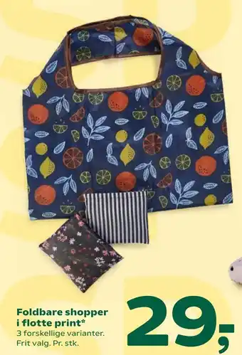Coop 365 Foldbare shopper i flotte print tilbud