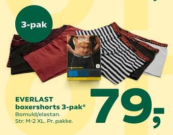 Coop 365 EVERLAST boxershorts 3-pak tilbud