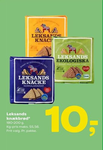 Coop 365 Leksands knækbrød tilbud