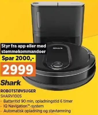 Power Robotstøvsuger SHARV100S tilbud