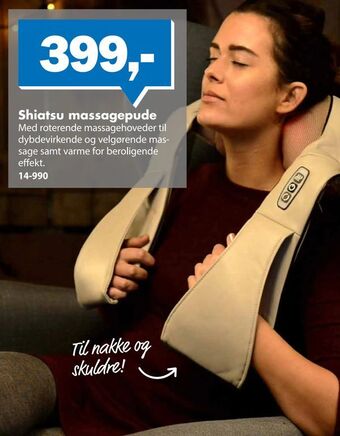 Shiatsu massagepude