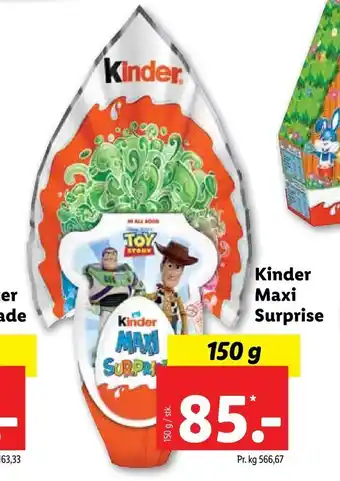 Let-Køb Kinder Maxi Surprise tilbud