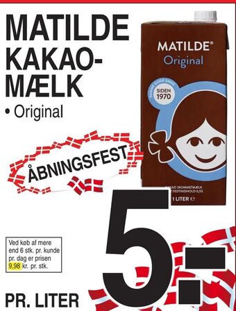 ABC Lavpris Matilde kakaomælk tilbud