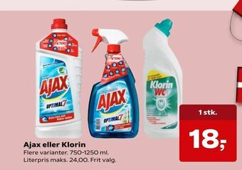 Kvickly Ajax eller Klorin tilbud