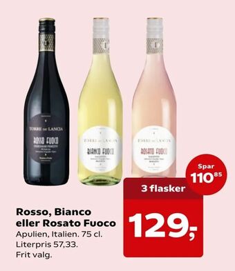 Kvickly Rosso, Bianco eller Rosato Fuoco tilbud