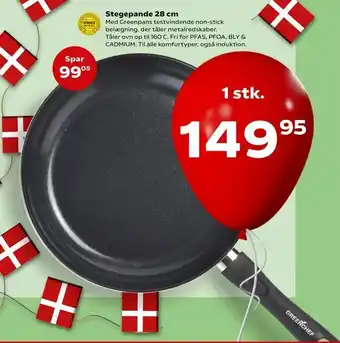 Kvickly Stegepande 28 cm tilbud