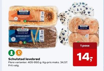 SuperBrugsen Schulstad levebrød tilbud