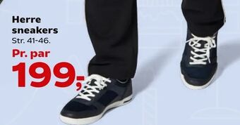 Kvickly Herre sneakers tilbud