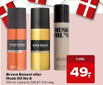SuperBrugsen Bruno Banani eller Musk Oil No 6 tilbud
