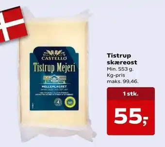 SuperBrugsen Tistrup skæreost tilbud