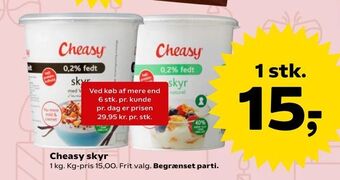 SuperBrugsen Cheasy skyr tilbud