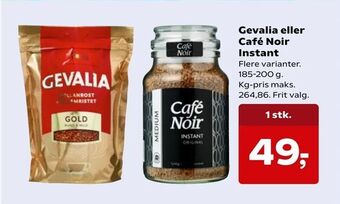 SuperBrugsen Gevalia eller Café Noir Instant tilbud